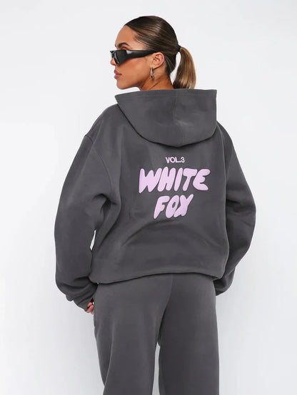 White Fox - Stijlvolle LoungeSet Jogging Huispak dames