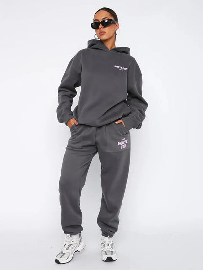 White Fox - Stijlvolle LoungeSet Jogging Huispak dames