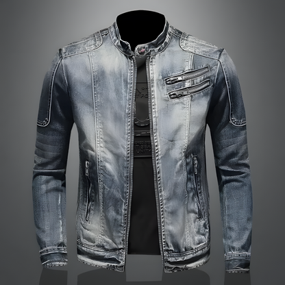 Retro-Jeansjack voor heren - Alexo - Denim