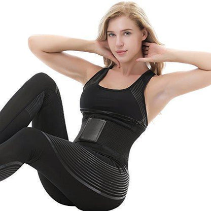 Aanpasbare taille trainer riem met dubbele compressiebanden