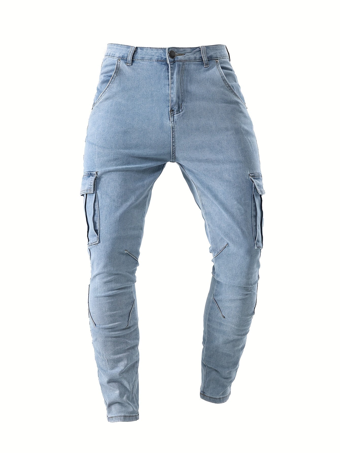 Heren Casual Cargo Rekbare Skinny Jeans - Patrick