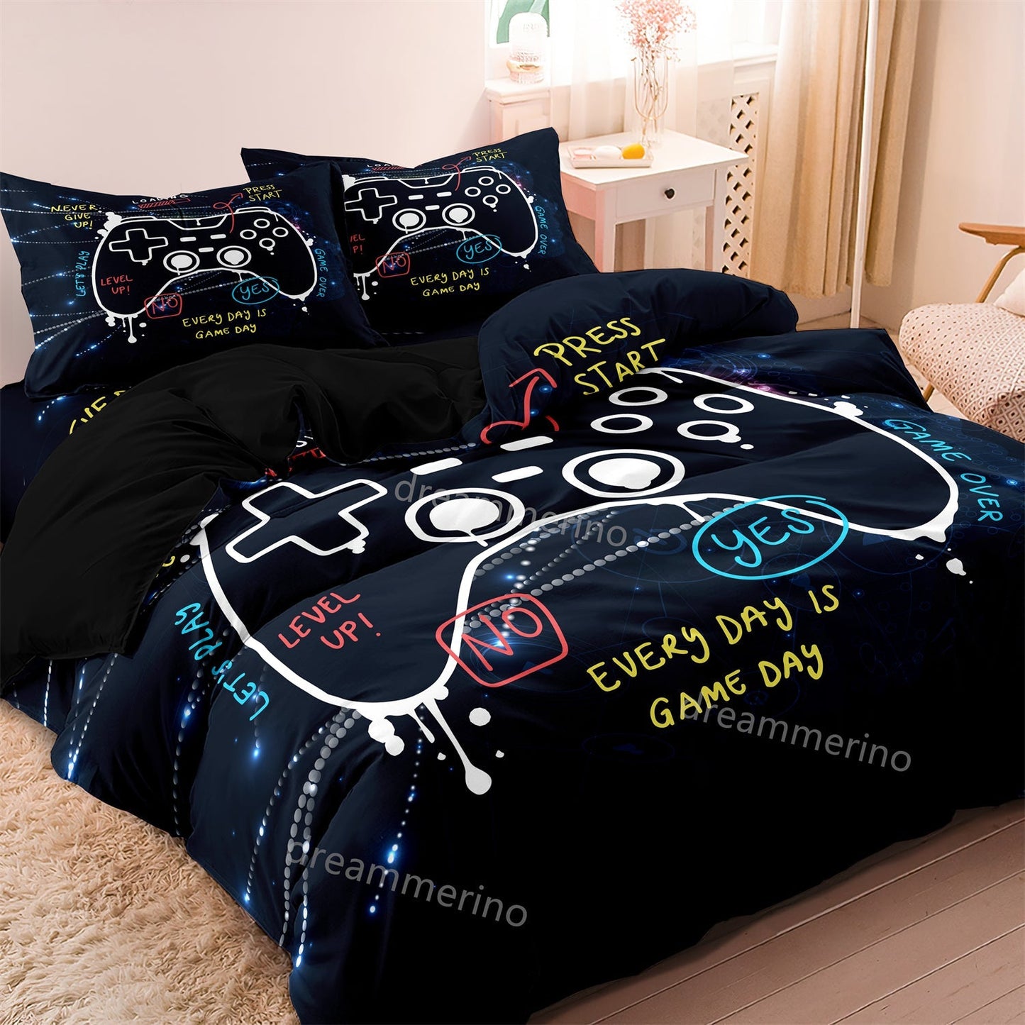 CoolCovers - Gaming kinderdekbed set Spelcontroller Dekbedovertrek Beddengoed Set