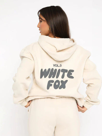 White Fox - Stijlvolle LoungeSet Jogging Huispak dames