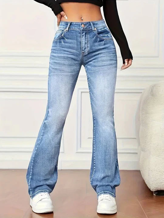 Emilijah - Dames high-waisted flared jeans