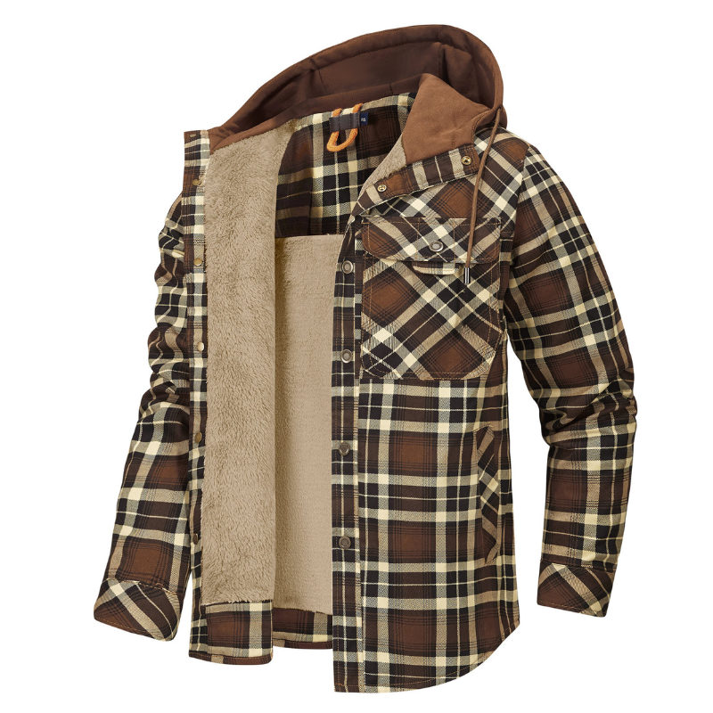 Mason Lewis | Hooded Logger Flanellen Outdoor Jacket