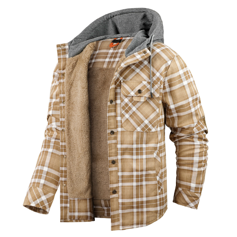 Mason Lewis | Hooded Logger Flanellen Outdoor Jacket