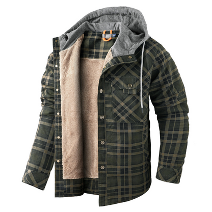 Mason Lewis | Hooded Logger Flanellen Outdoor Jacket