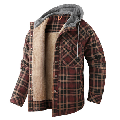 Mason Lewis | Hooded Logger Flanellen Outdoor Jacket