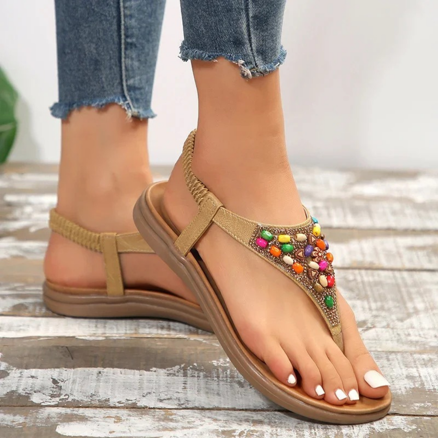 Summer Breeze - Retro Boheemse Platte Dames sandalen