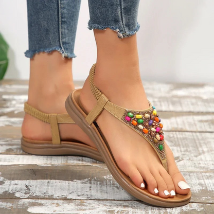 Summer Breeze - Retro Boheemse Platte Dames sandalen