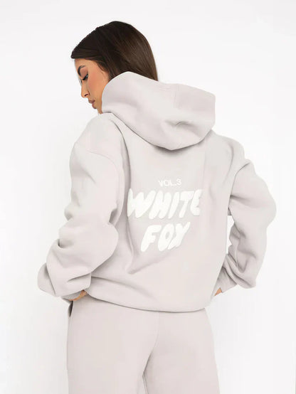 White Fox - Stijlvolle LoungeSet Jogging Huispak dames