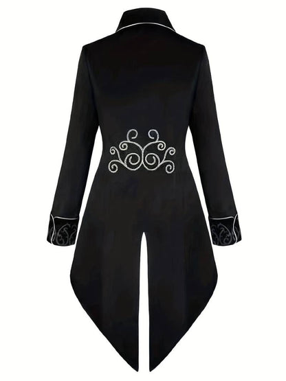 Gothic blazer Halloween middeleeuws kostuum steampunk jas voor heren - Manuelo