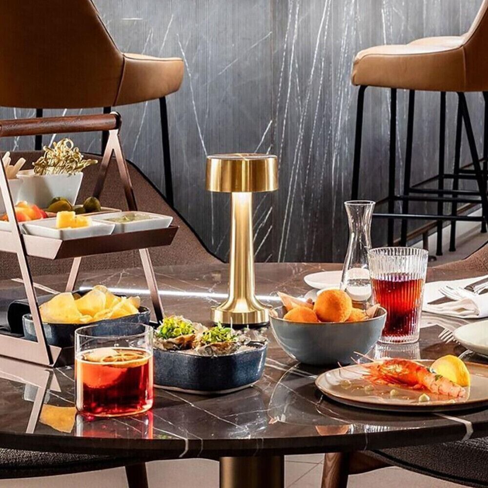 Chique retro stijl LED restaurant taffellamp draadloos USB