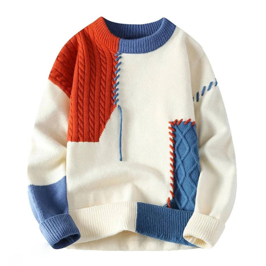 James | Opvallende Colorblock Sweater Voor Een Chique Uitstraling