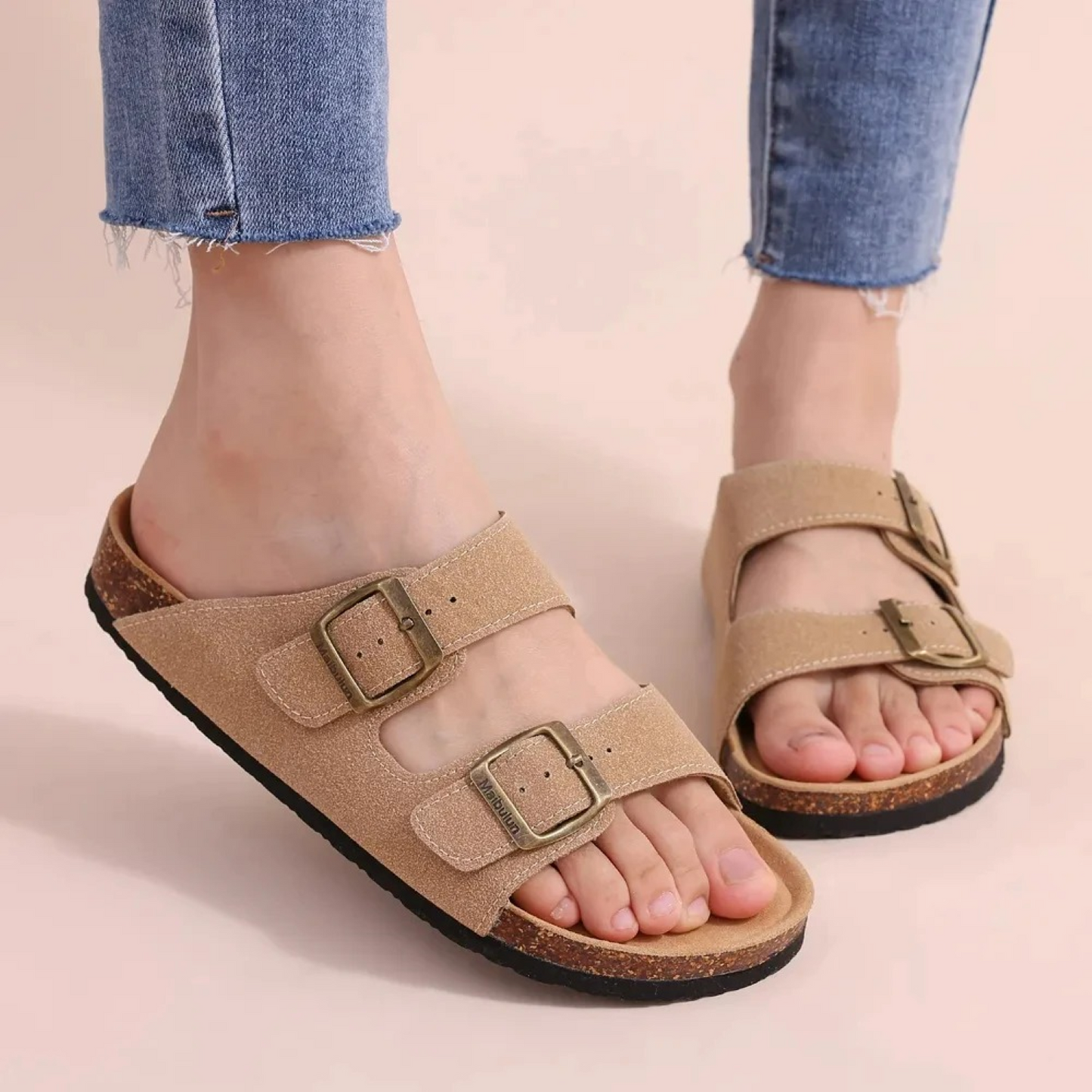 Summer Breeze - dames sandalen met open teen stijl en dubbele gesp