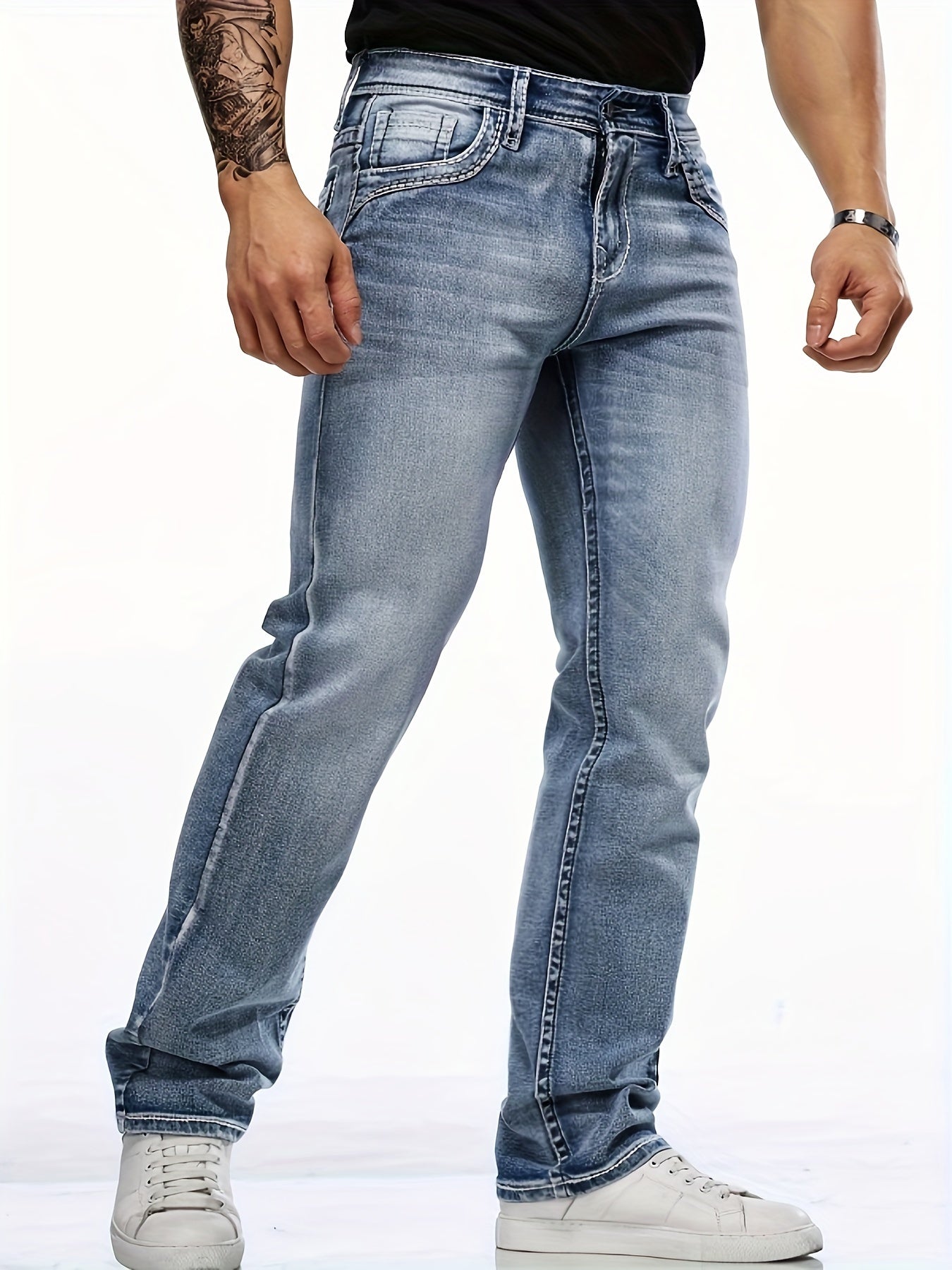 Stretch Regular fit denim Herenjeans - Michael