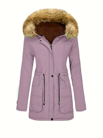 Cordilee - Winterparka met capuchon en diepe zakken