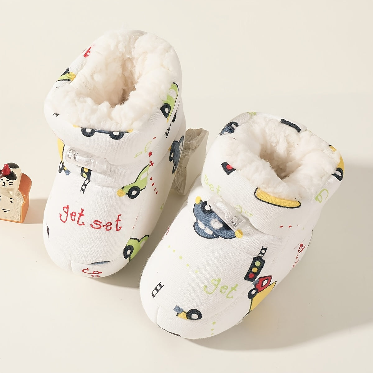 Schattige comfortabele instap fleece laarsjes voor baby jongens en meisjes - Happie