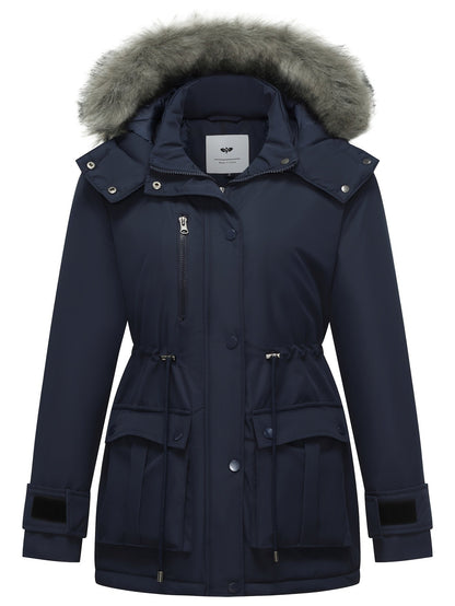 WinterBescherming - Robuuste capuchonparka voor dames