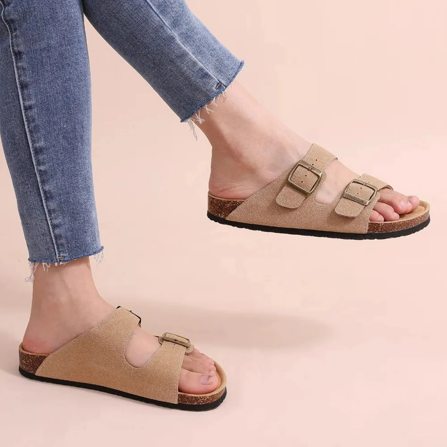 Summer Breeze - dames sandalen met open teen stijl en dubbele gesp