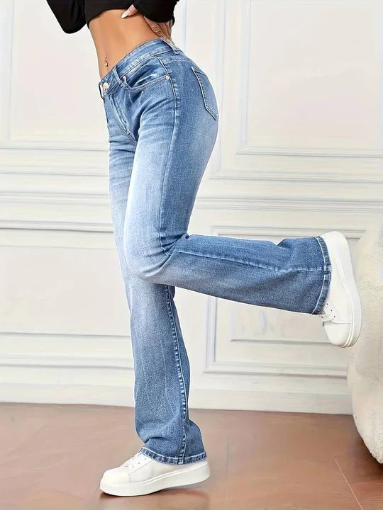 Emilijah - Dames high-waisted flared jeans