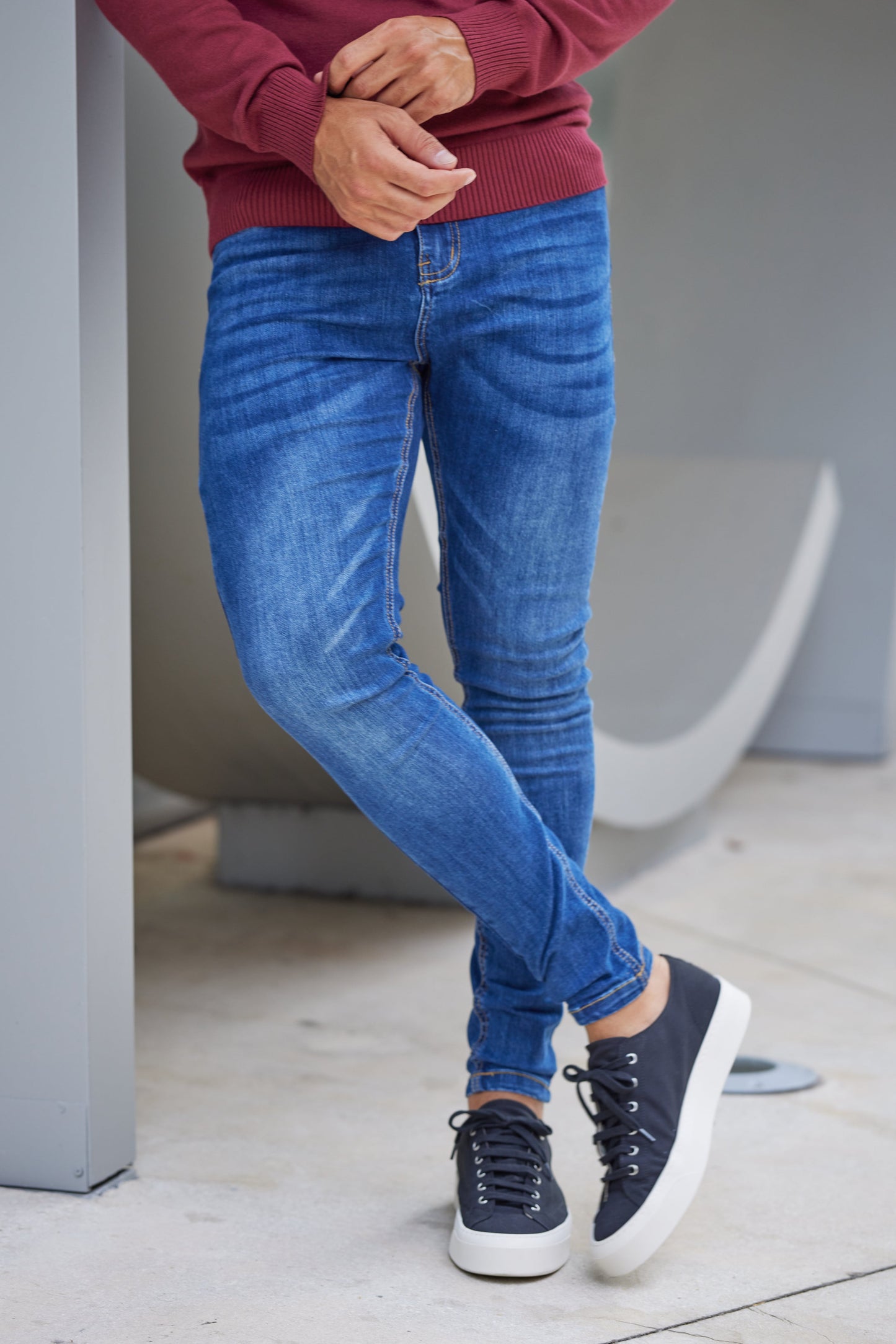 Webster - Klassieke skinny jeans met vervaagde wassing