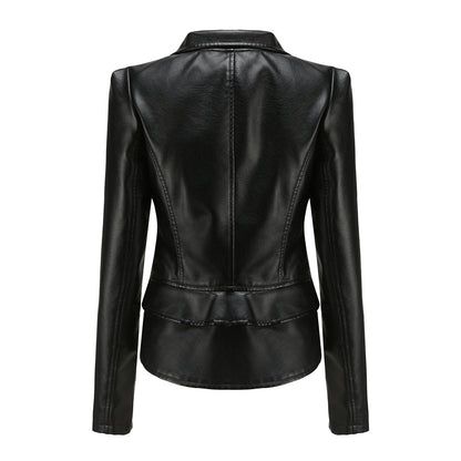 Hanna - Chique leren jacket afneembare onderkant