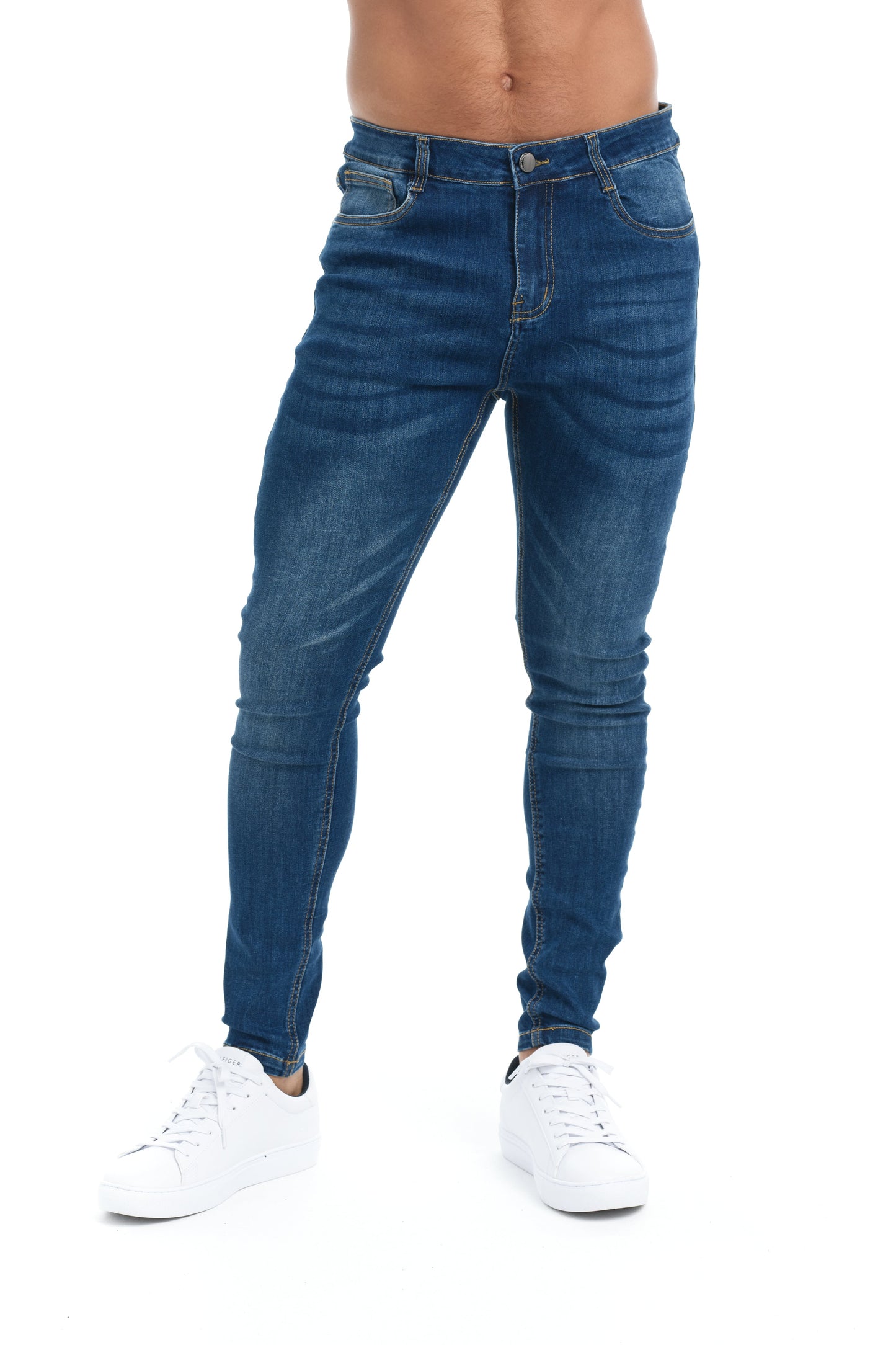 Webster - Klassieke skinny jeans met vervaagde wassing