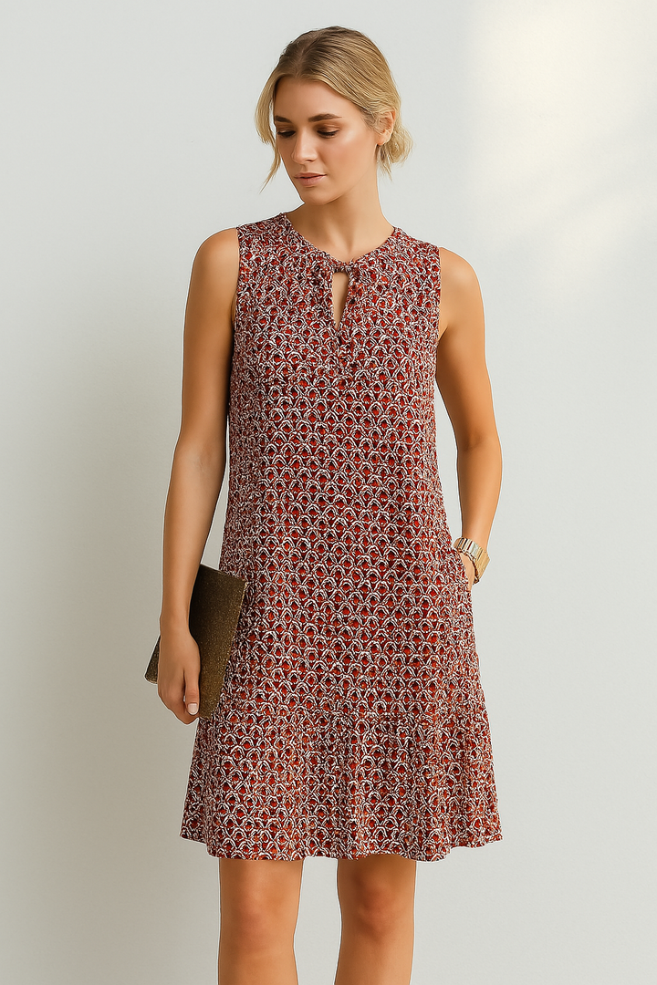 Julia – Elegante midi jurk patroon lente