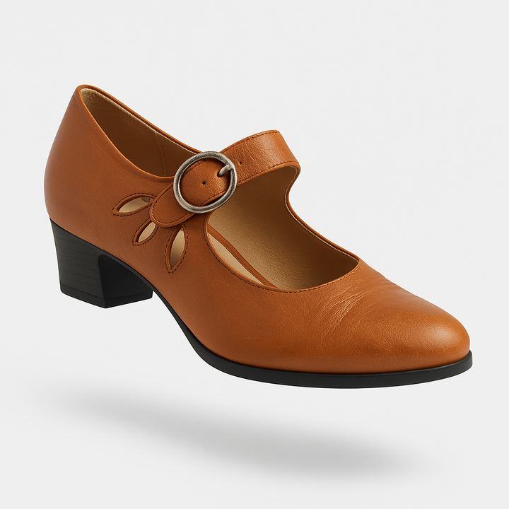 Zephyra - Elegante Orthopedische Vintage Schoenen Met Band