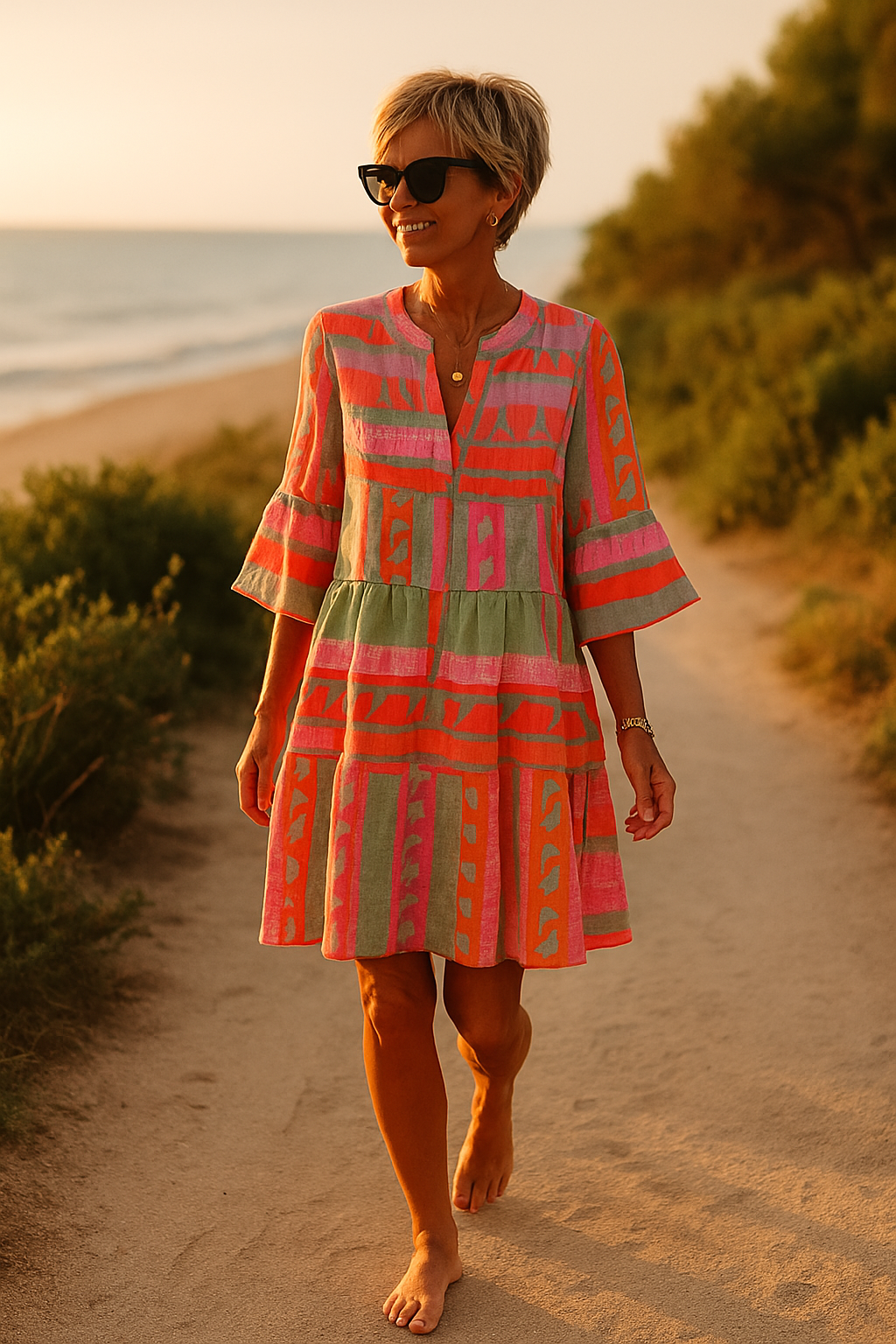 Belize - Bohemian Ibiza stijl tuniek jurk