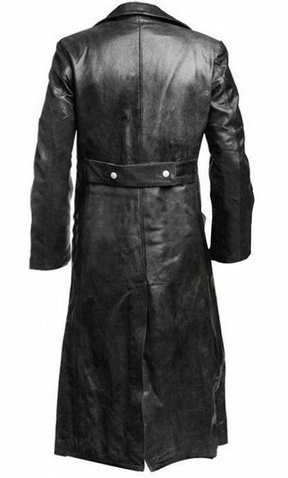 Lugh - Gepolijste trenchcoat met meerdere knopen