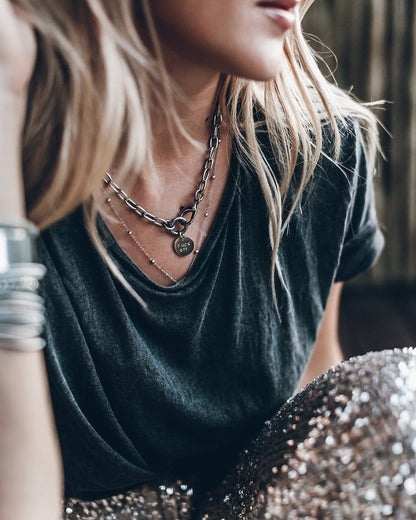 Straight Jewels - Stoere 'F' - off ketting dames