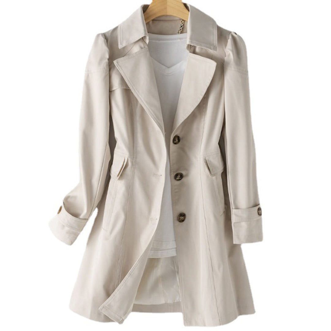 Linda - Lange waterdichte trenchcoat dames