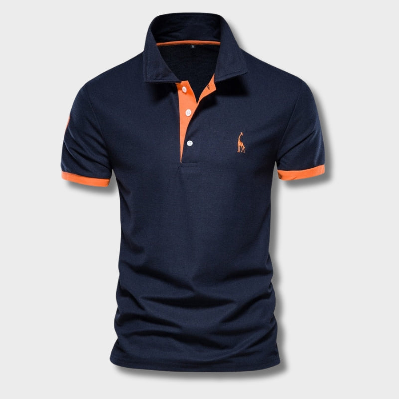 Conan - Slim-fit poloshirt met contrasterende details