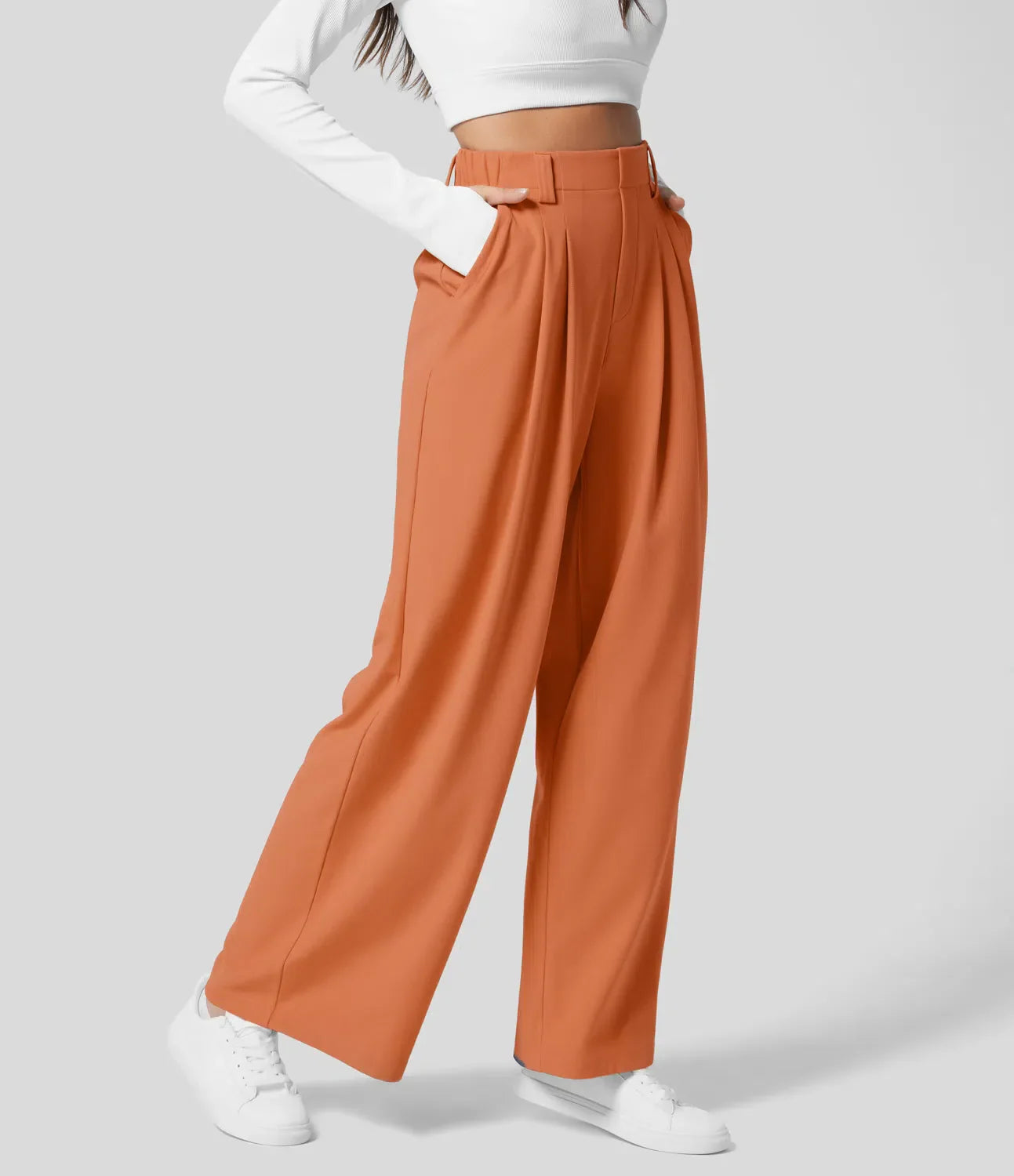 Kordyn - Chique high-waisted broek met wijde pijpen voor dames