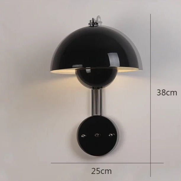 Moderne LED wandlamp met koepelkap