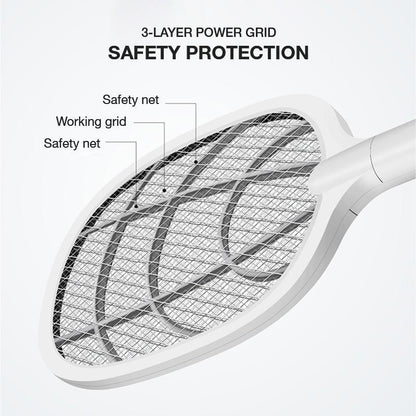 2-in-1 muggenlamp en muggenracket