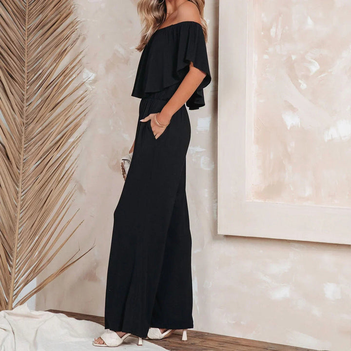Isabella | Off-shoulder jumpsuit toscaanse stijl