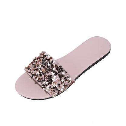 Stella - Elegante strandslipper bling dames