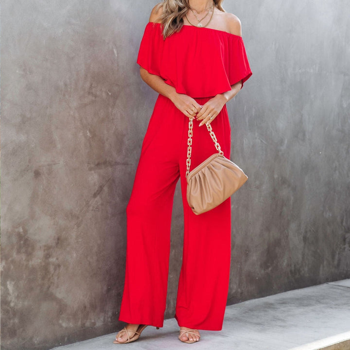 Isabella | Off-shoulder jumpsuit toscaanse stijl