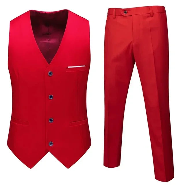 Tweedelig Herenset met Gilet en Pantalon