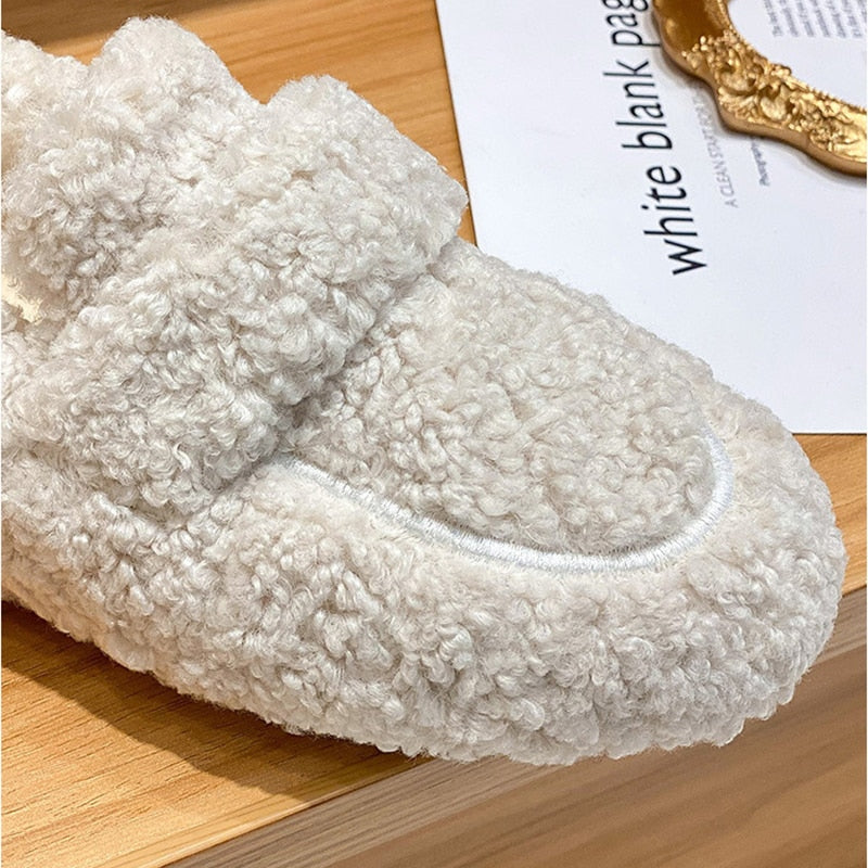 Dienna | Slipvaste flexibele pluche pantoffels voor dames