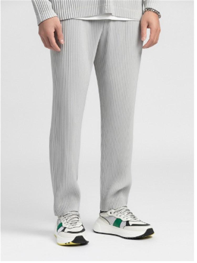 Ribbed Cotton Pantalon - Old Money