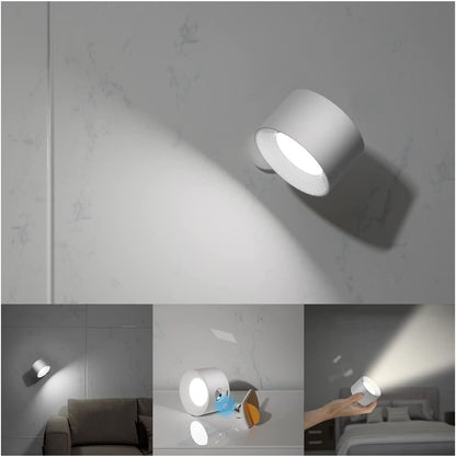 Minimale cirkelvormige draadloze LED-wandlamp