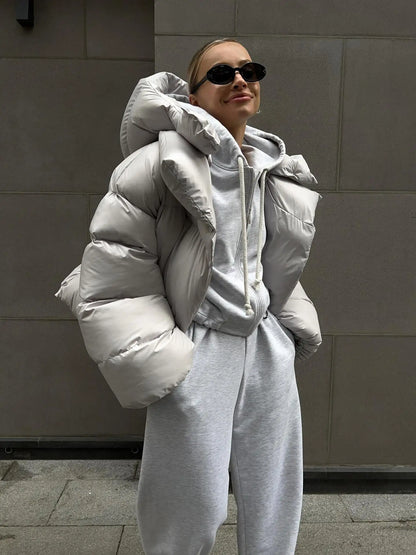 Emma | Puffy Oversize winter bomber jacket dames