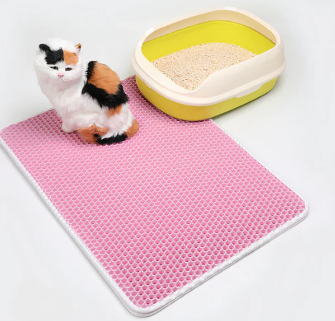 3D Absorberende Kattenbakmat - Geen korrels meer op de vloer!