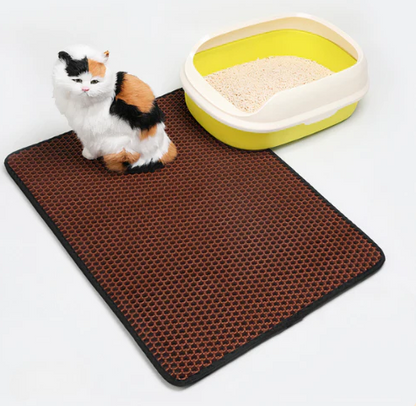 3D Absorberende Kattenbakmat - Geen korrels meer op de vloer!