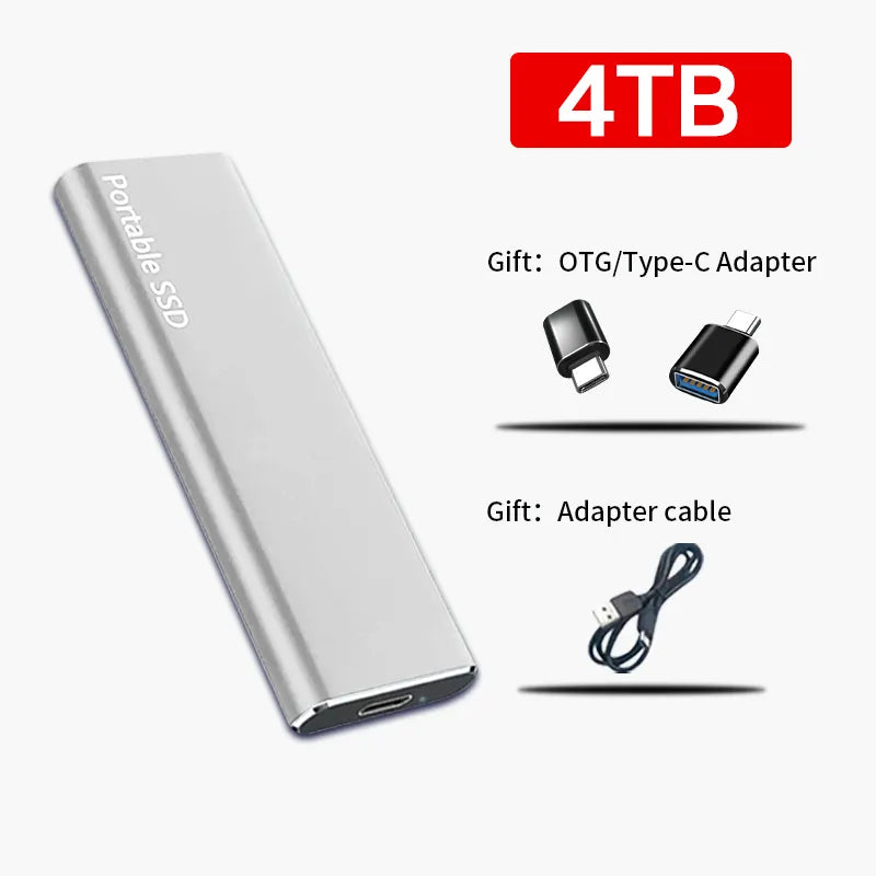 DataVault - Ultra dunne 4 TB Externe Harde Schijf | USB-C Harddisk