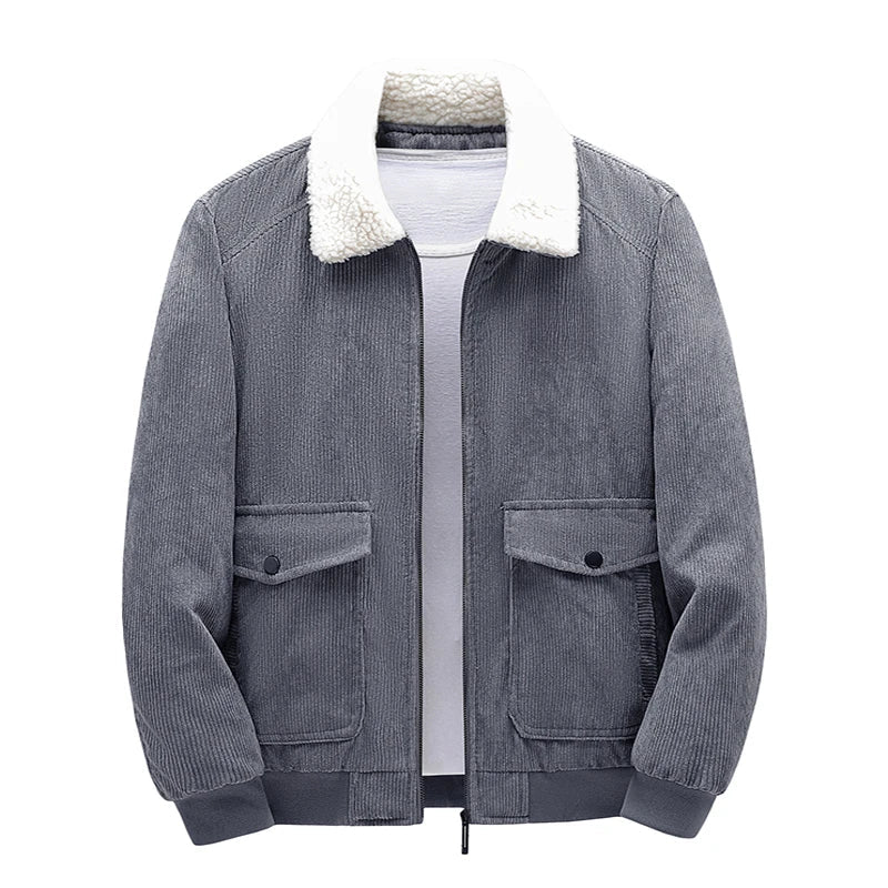 WinterWool | Stoere Corduroy Jas met Shearling Kraag